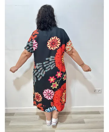 Vestido multicolor Chad - Vestidos Tallas Grandes Vestido multicolor Chad - Vestidos Tallas Grandes