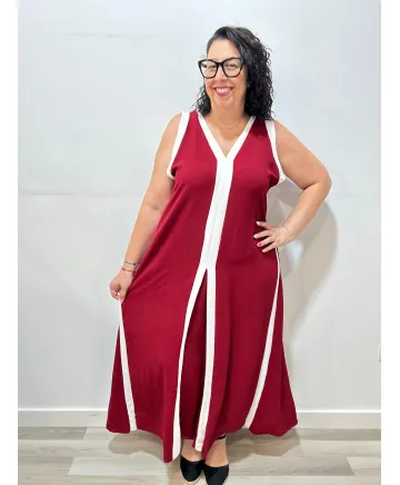 Vestido combinado Córdoba - Vestidos Tallas Grandes