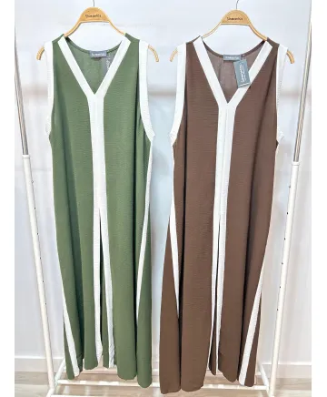 Vestido combinado Córdoba - Vestidos Tallas Grandes