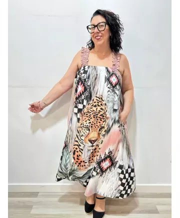 Vestido tigre Alma - Vestidos Tallas Grandes