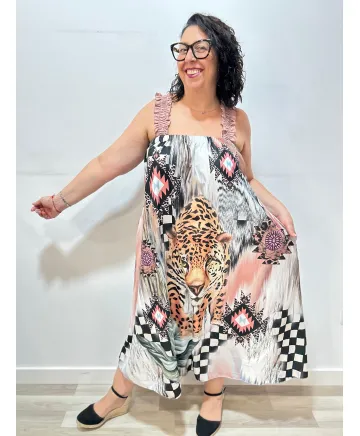 Vestido tigre Alma - Vestidos Tallas Grandes