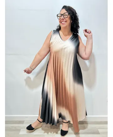 Vestido degradé Lunara - Vestidos Tallas Grandes