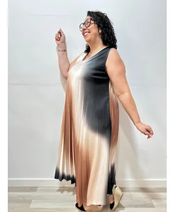 Vestido degradé Lunara - Vestidos Tallas Grandes