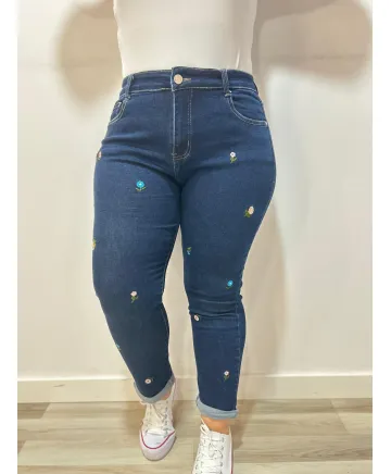Pantalón bordado Tarragona - Nueva colección Tallas Grandes