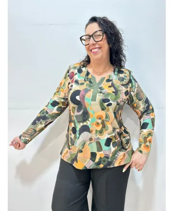 Camiseta tachuelas Vigo - Ropa tallas grandes mujer moderna
