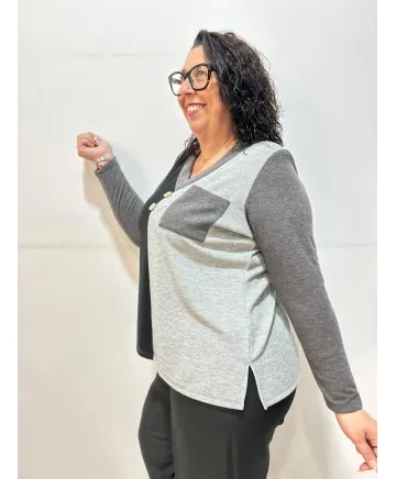 Camiseta bolsillo Getafe - Ropa tallas grandes mujer moderna