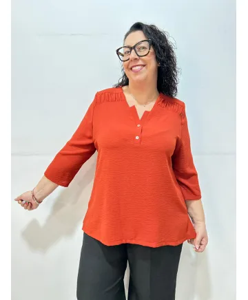 Blusa teja Calella - Ropa tallas grandes mujer moderna