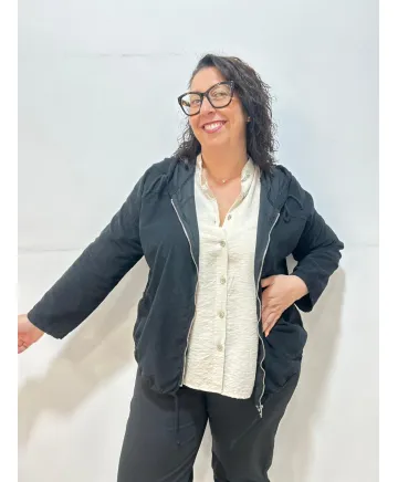 Chaqueta capucha Sagunto - Ropa tallas grandes mujer moderna