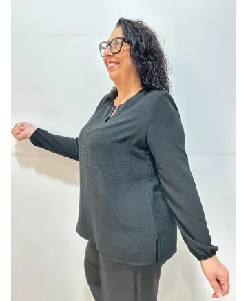Blusa negra Linares - Nueva colección Tallas Grandes