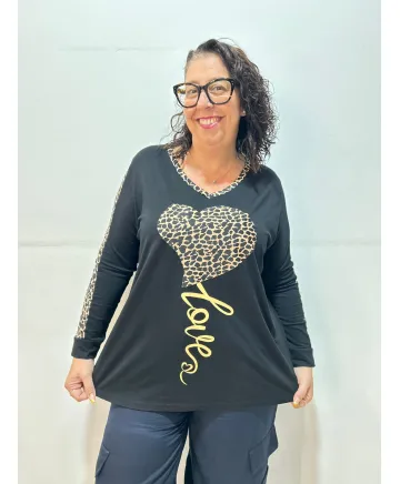 Camiseta love Arizona - Ropa tallas grandes mujer moderna