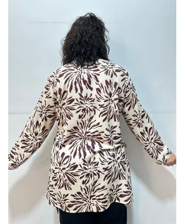 Blusa mao Detroit - Ropa tallas grandes mujer moderna