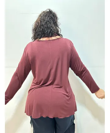 Camiseta foulard Villalba - Ropa tallas grandes mujer moderna