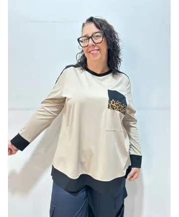 Camiseta Leopardo Coslada - Ropa tallas grandes mujer moderna