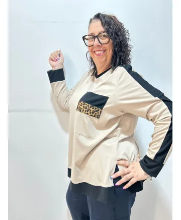 Camiseta Leopardo Coslada - Ropa tallas grandes mujer moderna