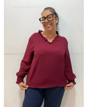 Blusa volante Jorba - Blusas Tallas Grandes