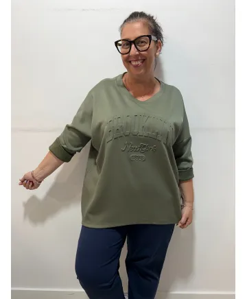 Sudadera punto New York - Sudaderas Tallas Grandes