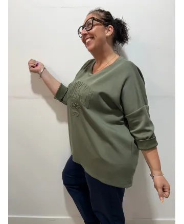 Sudadera punto New York - Sudaderas Tallas Grandes