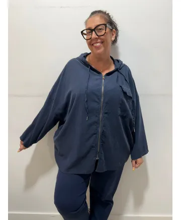 Chaqueta cremallera Orihuela - Ropa tallas grandes mujer moderna