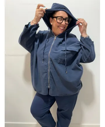 Chaqueta cremallera Orihuela - Ropa tallas grandes mujer moderna