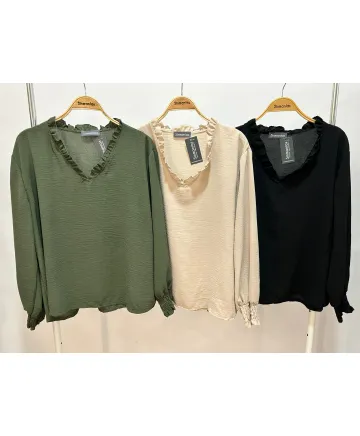 Blusa volante Jorba - Blusas Tallas Grandes