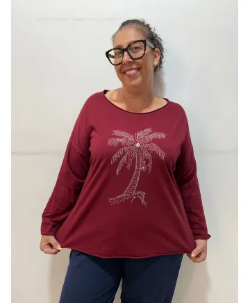 Camiseta palmera Vallecas - Camisetas y Tops Tallas Grandes