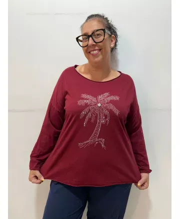 Camiseta palmera Vallecas - Camisetas y Tops Tallas Grandes