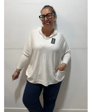 Sueter capucha Torrejón - Ropa tallas grandes mujer moderna