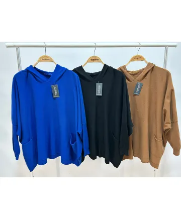 Sueter capucha Torrejón - Ropa tallas grandes mujer moderna