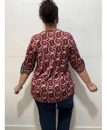Camiseta pliegue Galapagar - Camisetas y Tops Tallas Grandes