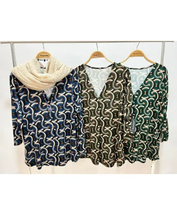 Camiseta pliegue Galapagar - Camisetas y Tops Tallas Grandes