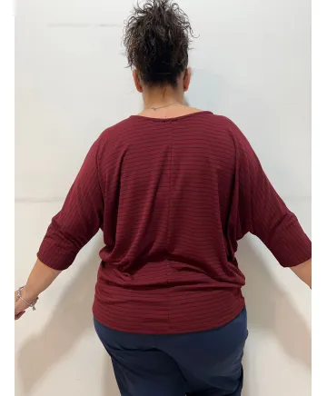 Camiseta rayada Villaverde - Ropa tallas grandes mujer moderna