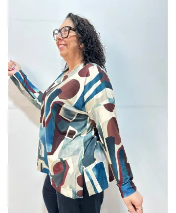 Camiseta estampada Collado - Ropa tallas grandes mujer moderna