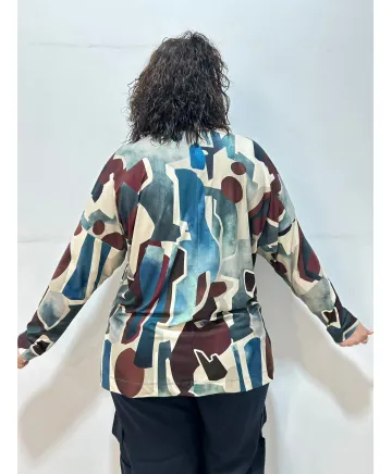 Camiseta estampada Collado - Ropa tallas grandes mujer moderna