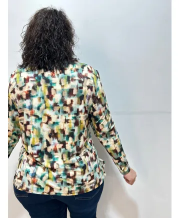 Camiseta botones Puertollano - Ropa tallas grandes mujer moderna