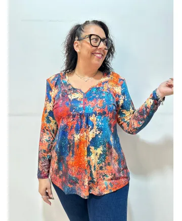 Camiseta estampada Canet - Camisetas y Tops Tallas Grandes