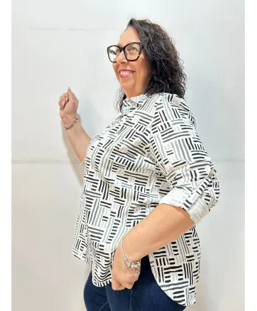 Bluson rayas Ubeda - Camisas Tallas Grandes