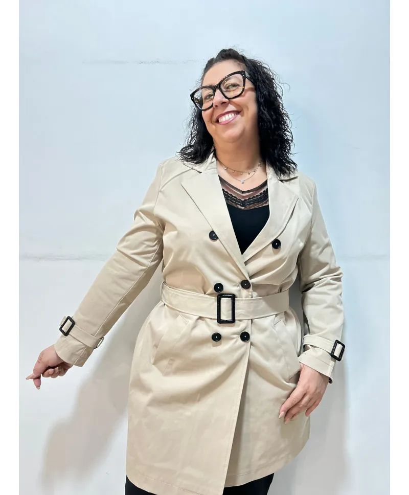 Parka beige Monistrol - Chaquetas Tallas Grandes