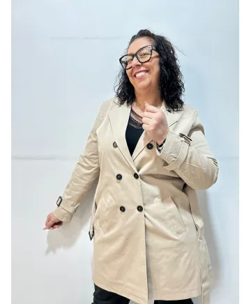 Parka beige Monistrol - Chaquetas Tallas Grandes