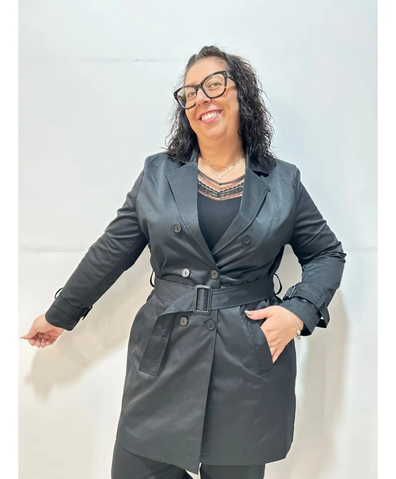 Parka Negra Monistrol - Chaquetas Tallas Grandes