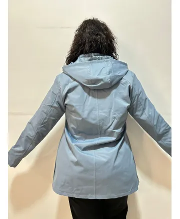 Parka celeste Boiro - Chaquetas Tallas Grandes