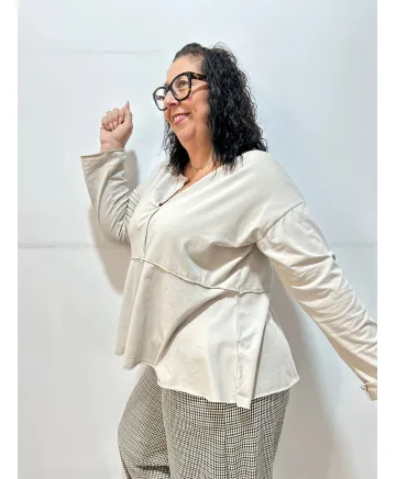 Camiseta vuelo Mura - Ropa tallas grandes mujer moderna Camiseta vuelo Mura - Ropa tallas grandes mujer moderna