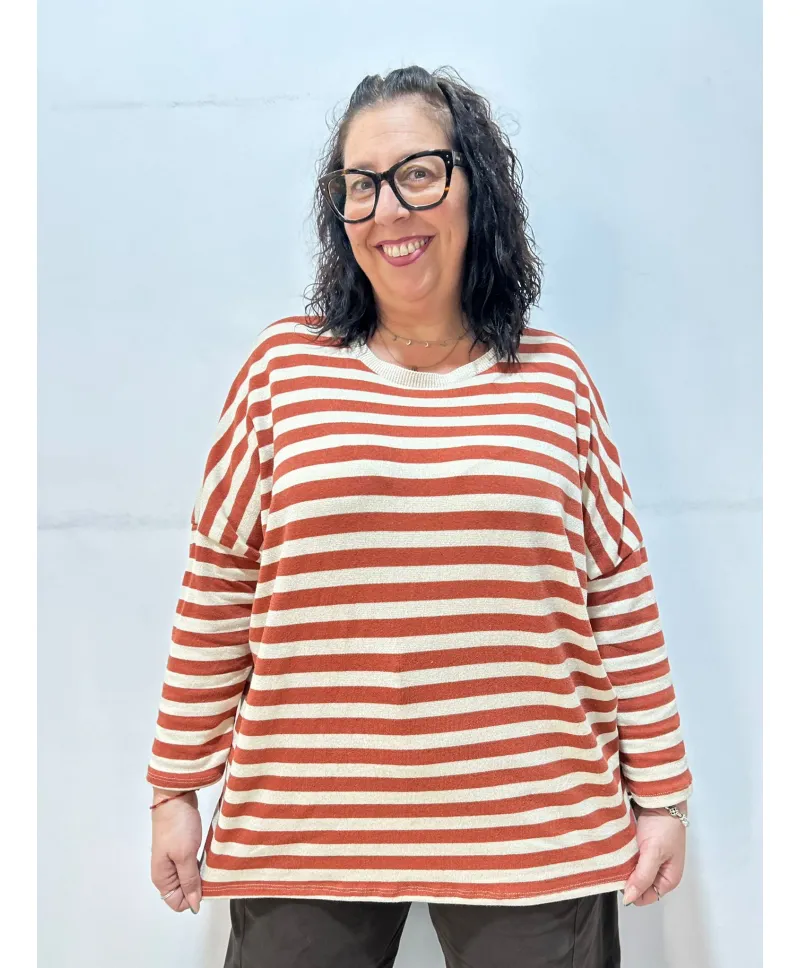 Camiseta rayas Montanyola - Ropa tallas grandes mujer moderna Camiseta rayas Montanyola - Ropa tallas grandes mujer moderna