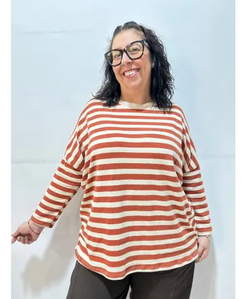 Camiseta rayas Montanyola - Ropa tallas grandes mujer moderna