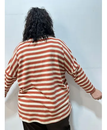 Camiseta rayas Montanyola - Ropa tallas grandes mujer moderna