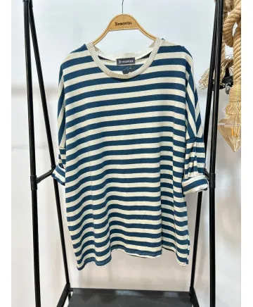 Camiseta rayas Montanyola - Ropa tallas grandes mujer moderna