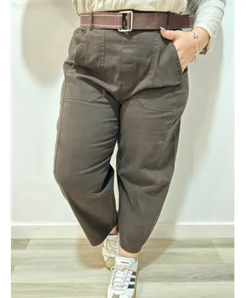 Pantalon bolsillos Rocafort - Ropa tallas grandes mujer moderna