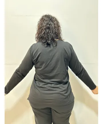 Camiseta negra Cardedeu - Camisetas y Tops Tallas Grandes