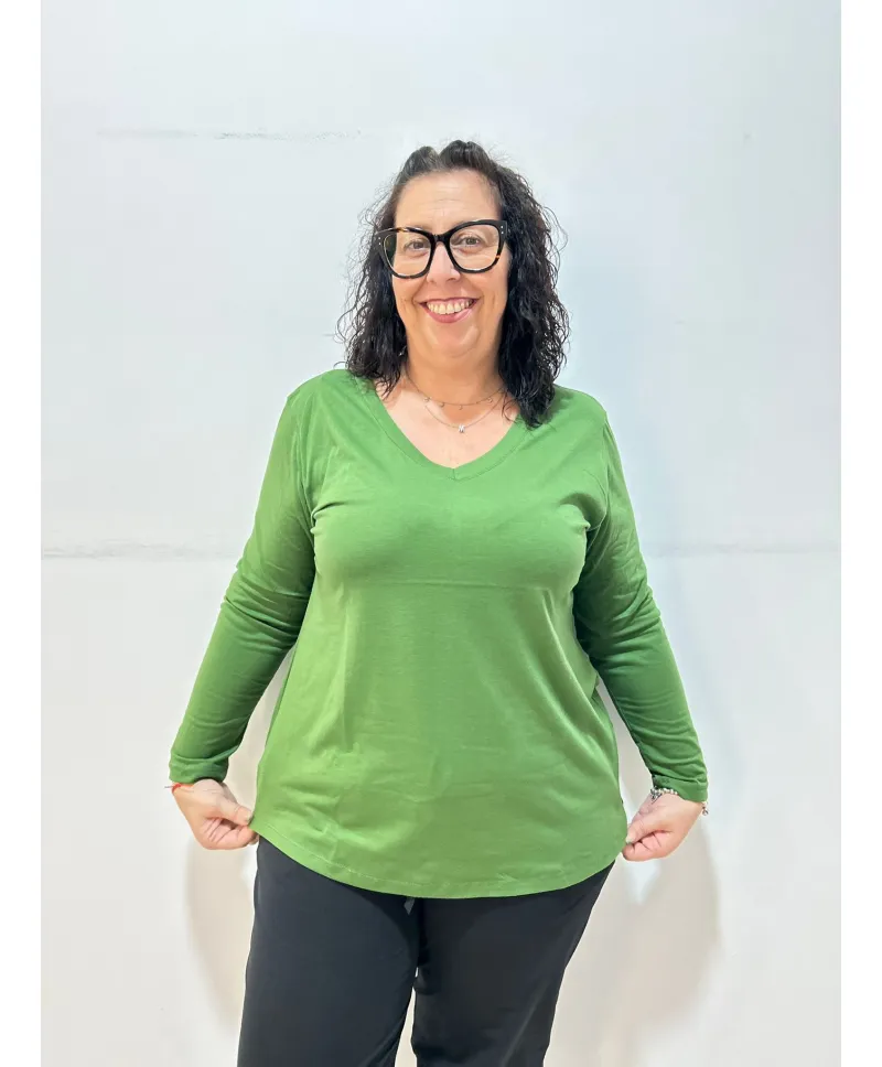 Camiseta verde Cardedeu - Camisetas y Tops Tallas Grandes