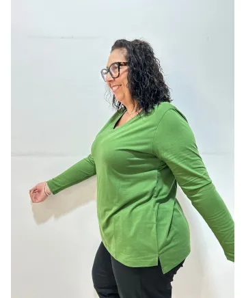 Camiseta verde Cardedeu - Camisetas y Tops Tallas Grandes