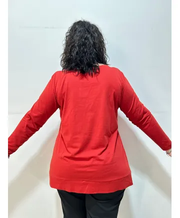 Camiseta roja Gava - Camisetas y Tops Tallas Grandes Camiseta roja Gava - Camisetas y Tops Tallas Grandes